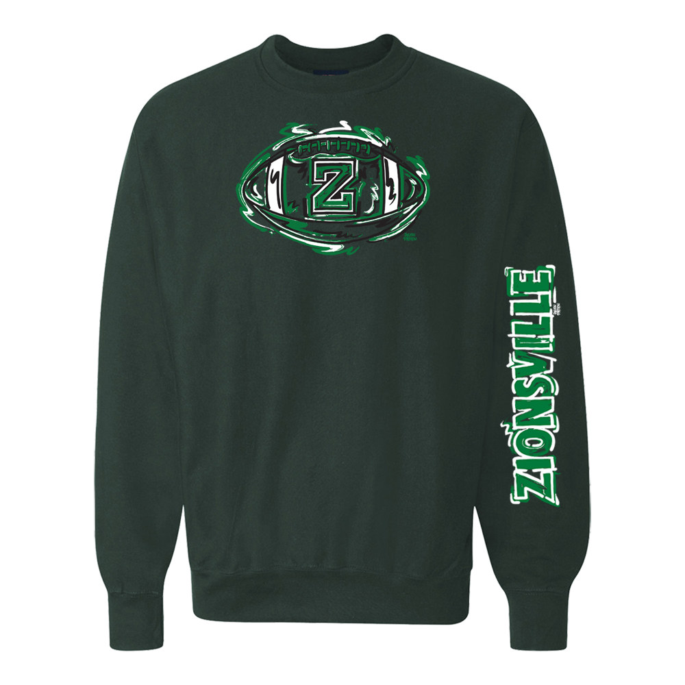 Zionsville Eagles Football Pro-Weave Crewneck