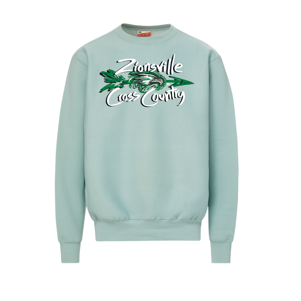 Zionsville Eagles Cross Country Pro-Weave Crewneck