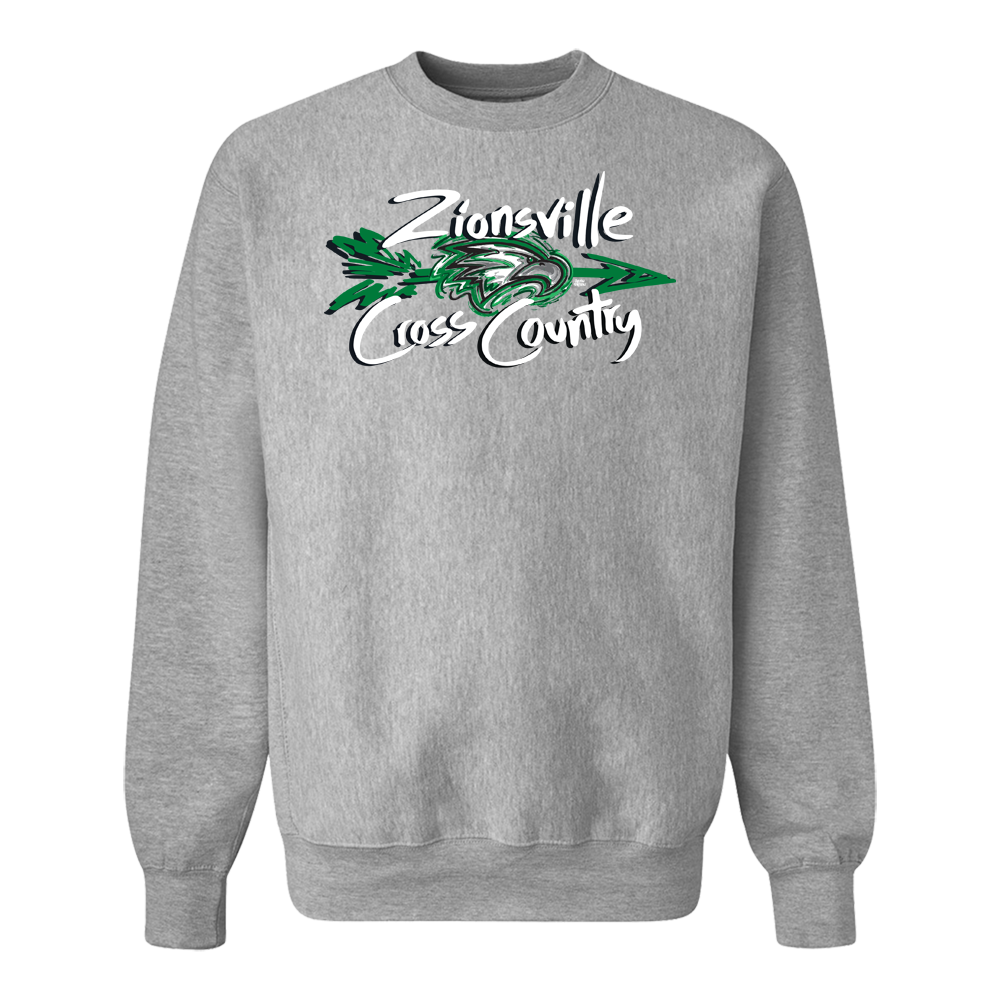 Zionsville Eagles Cross Country Pro-Weave Crewneck