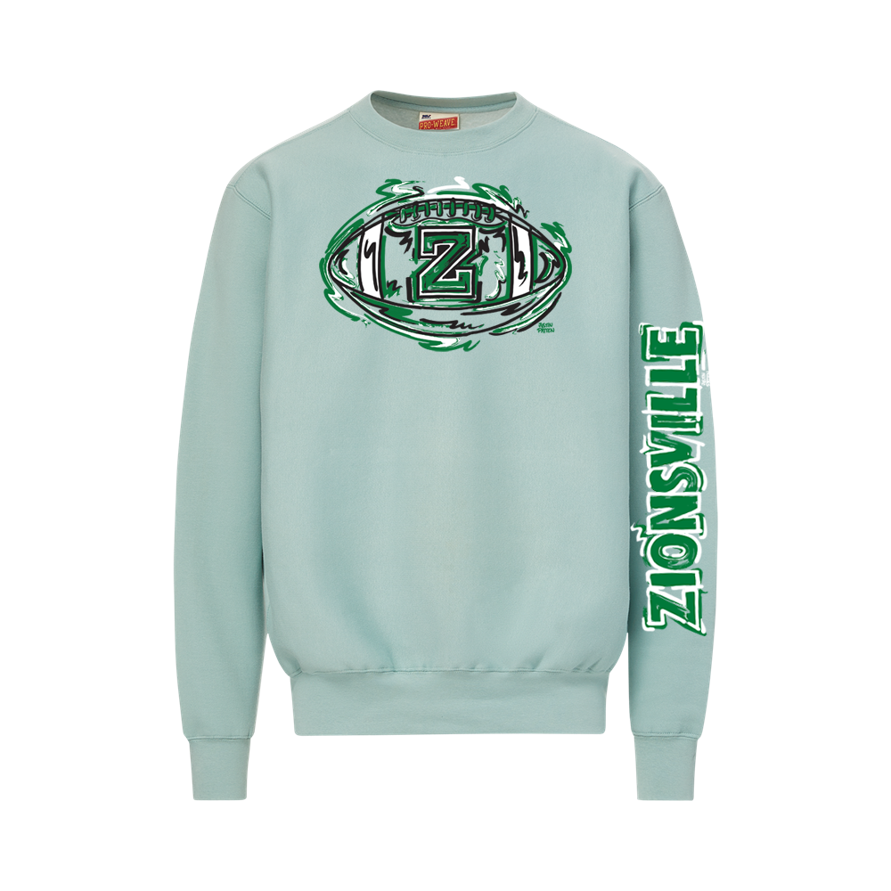 Zionsville Eagles Football Pro-Weave Crewneck