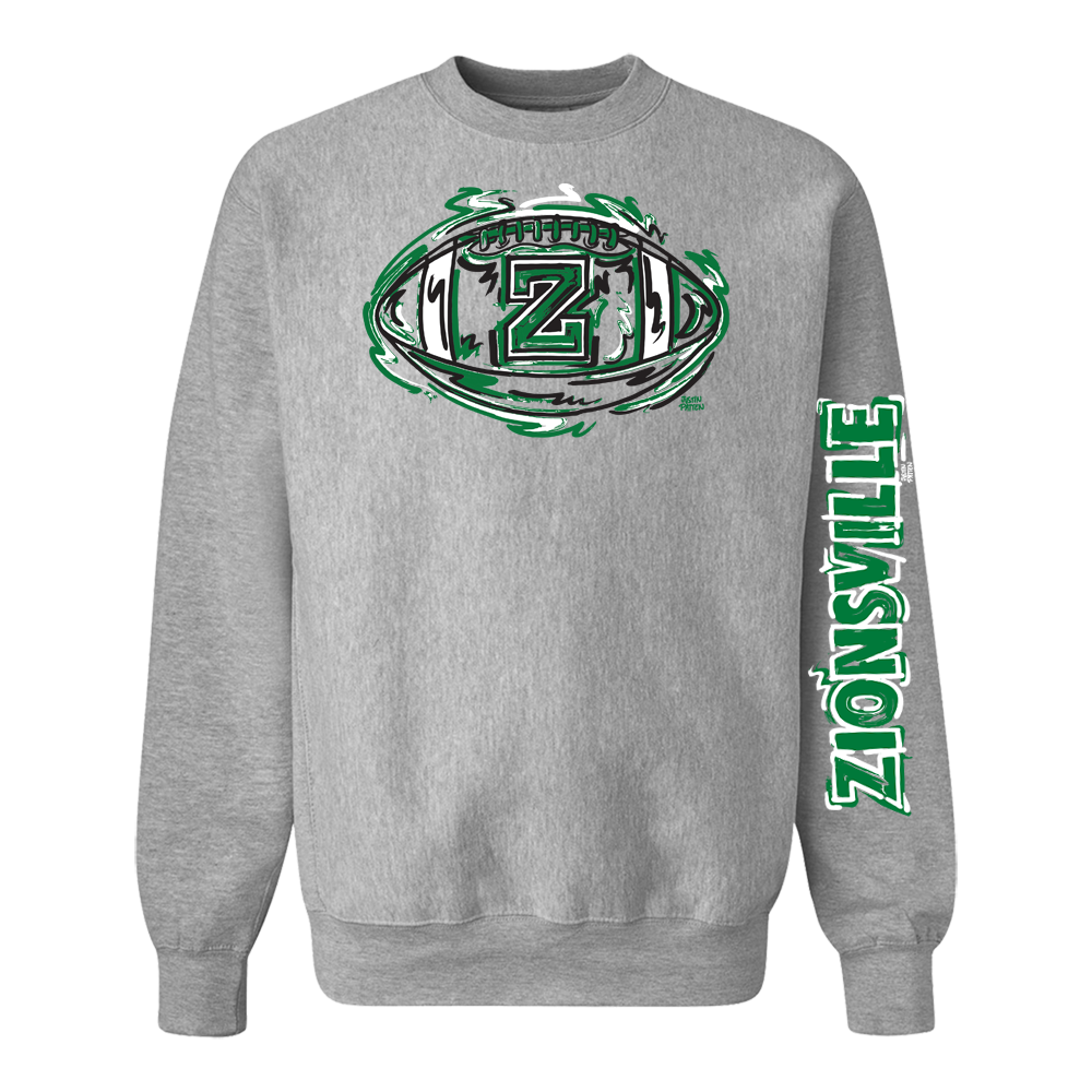 Zionsville Eagles Football Pro-Weave Crewneck