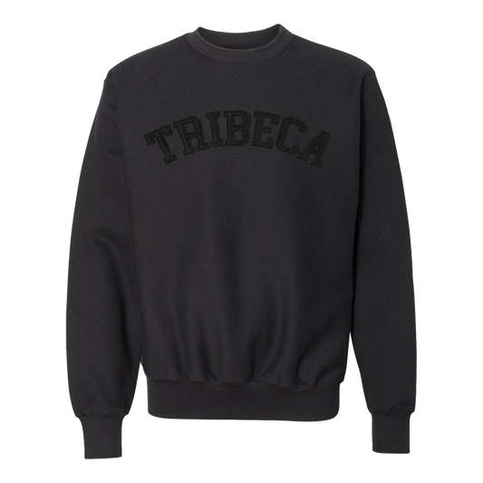 Tribeca Black Felt Crewneck