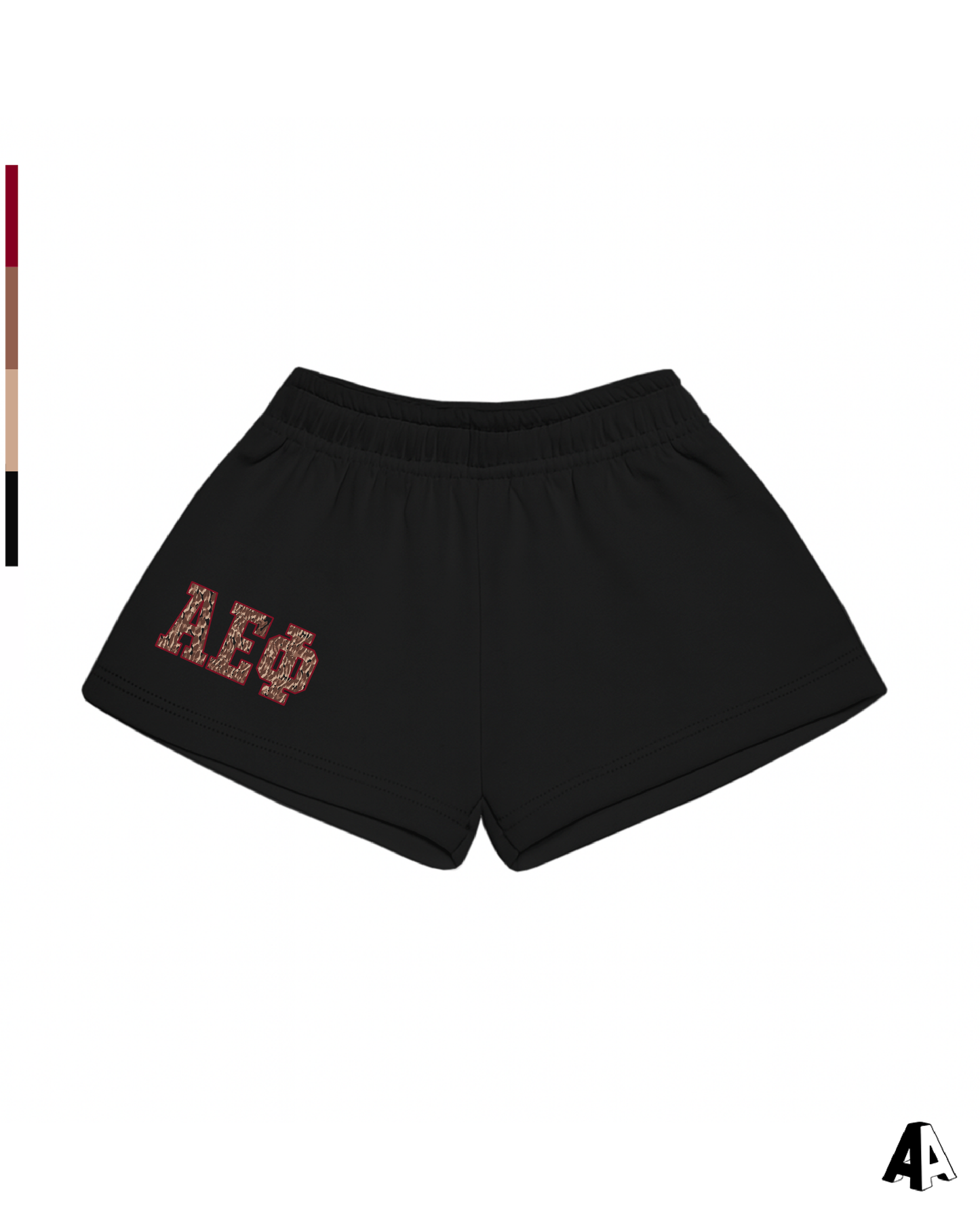 Cheetah Black Shorts