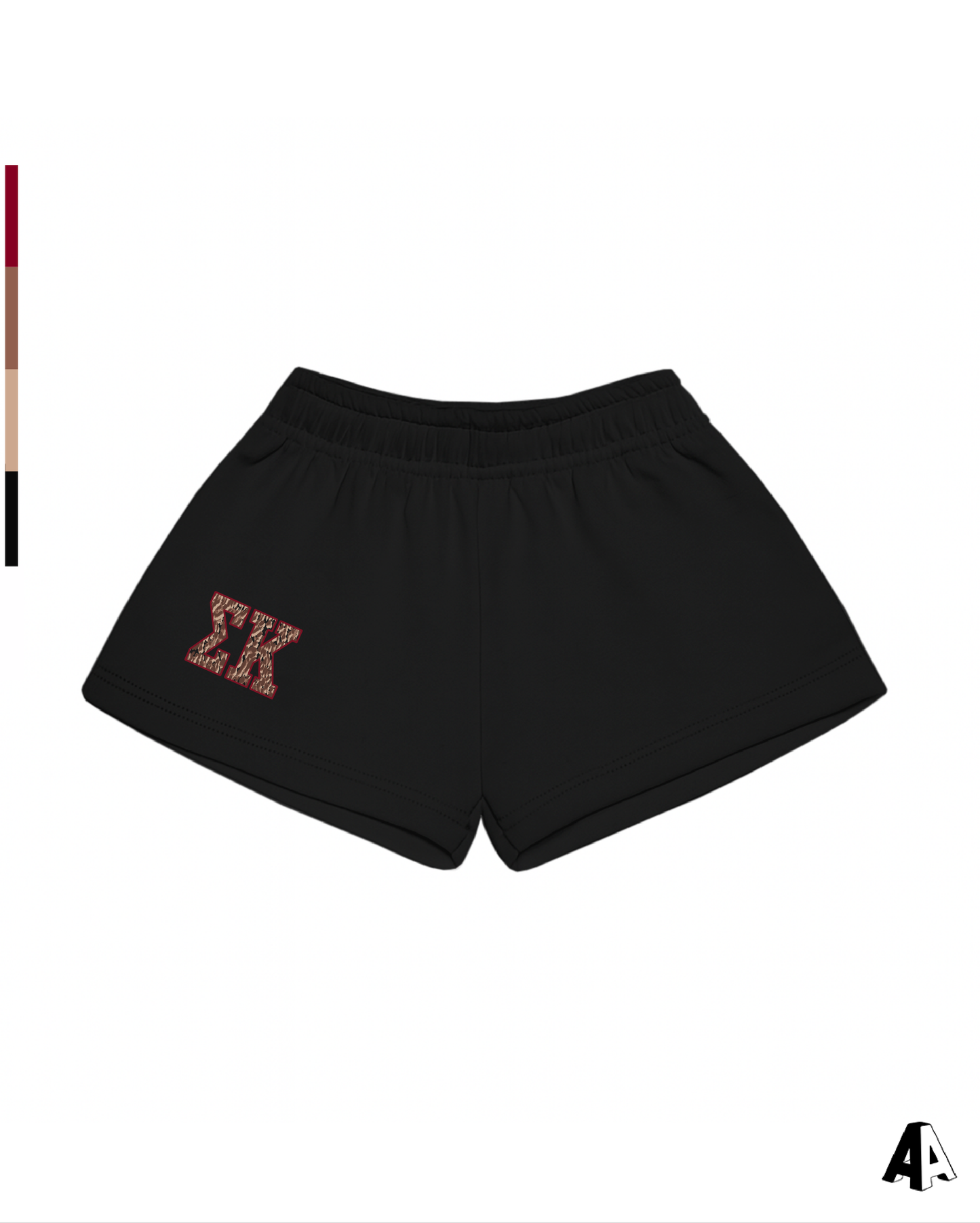 Cheetah Black Shorts