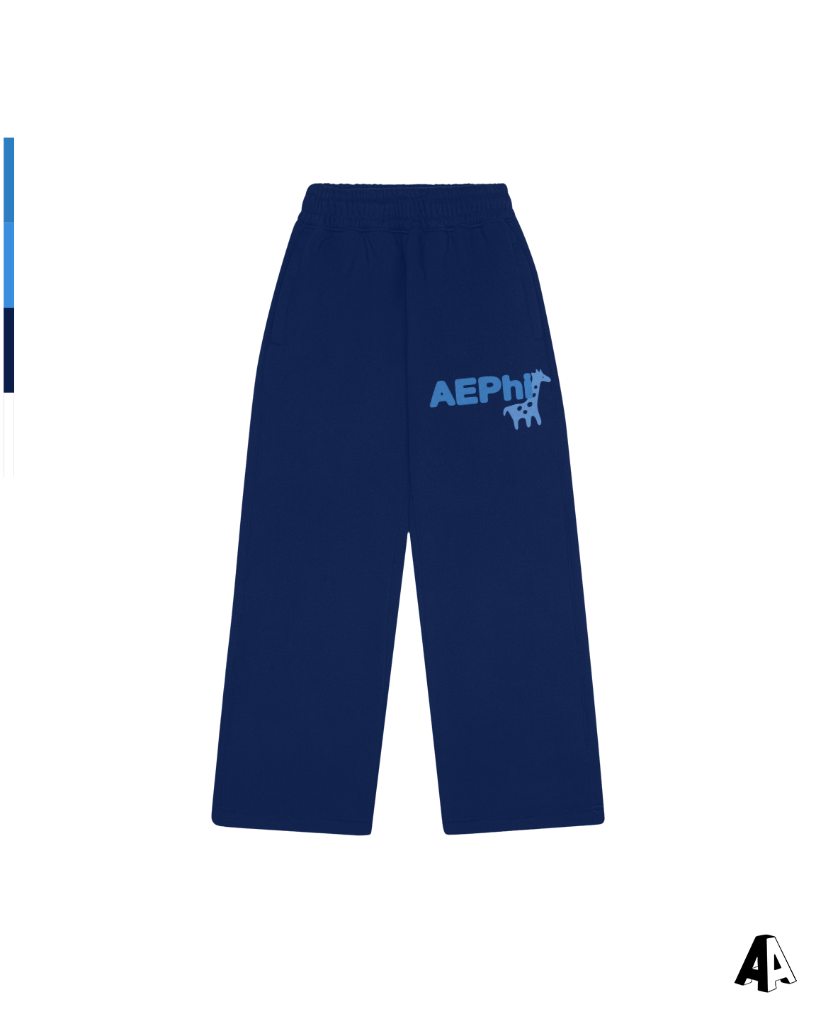 Free Spirit Navy Sweatpants - Alpha Epsilon Phi - front