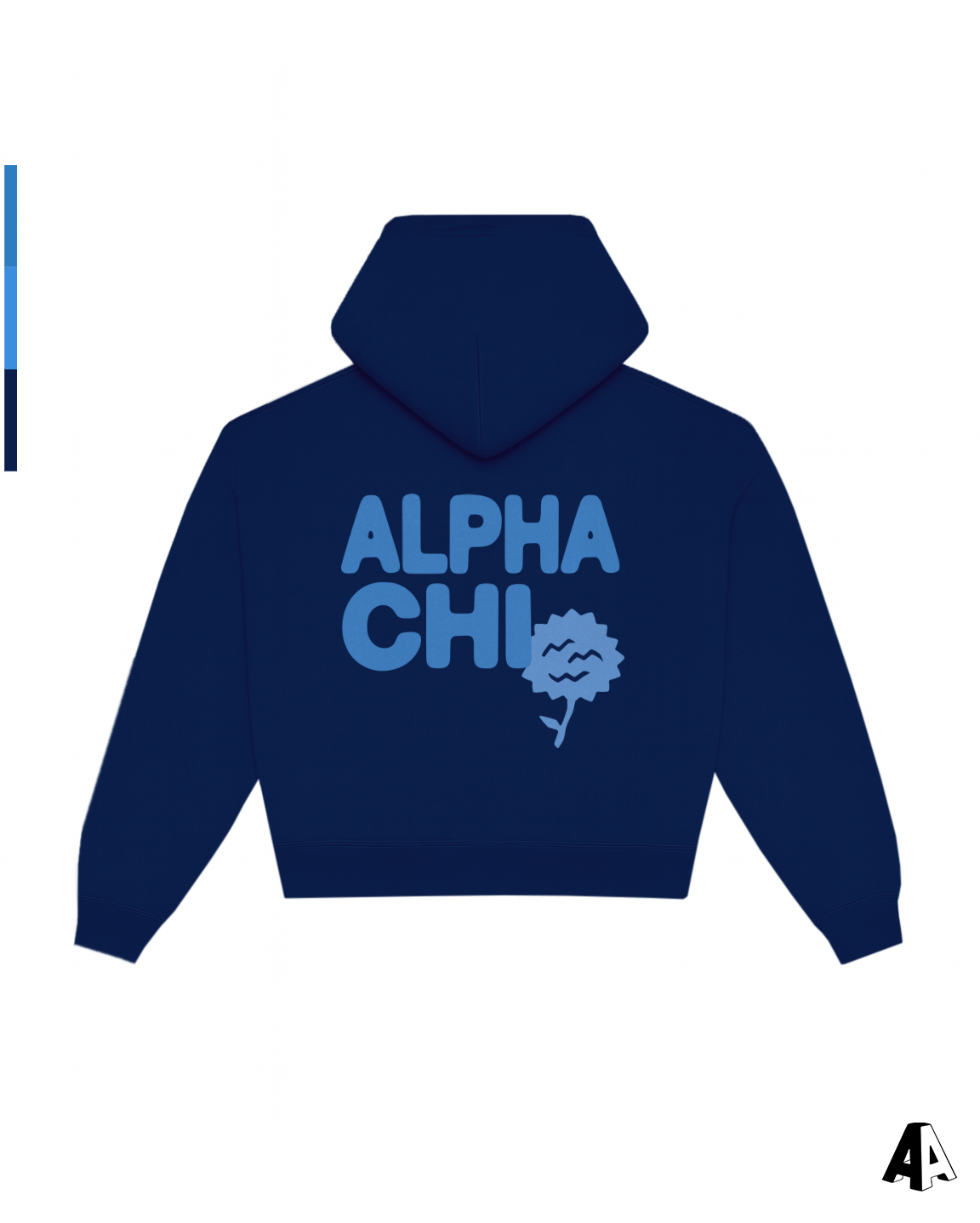 Free Spirit Navy Hoodie - Alpha Chi Omega - back