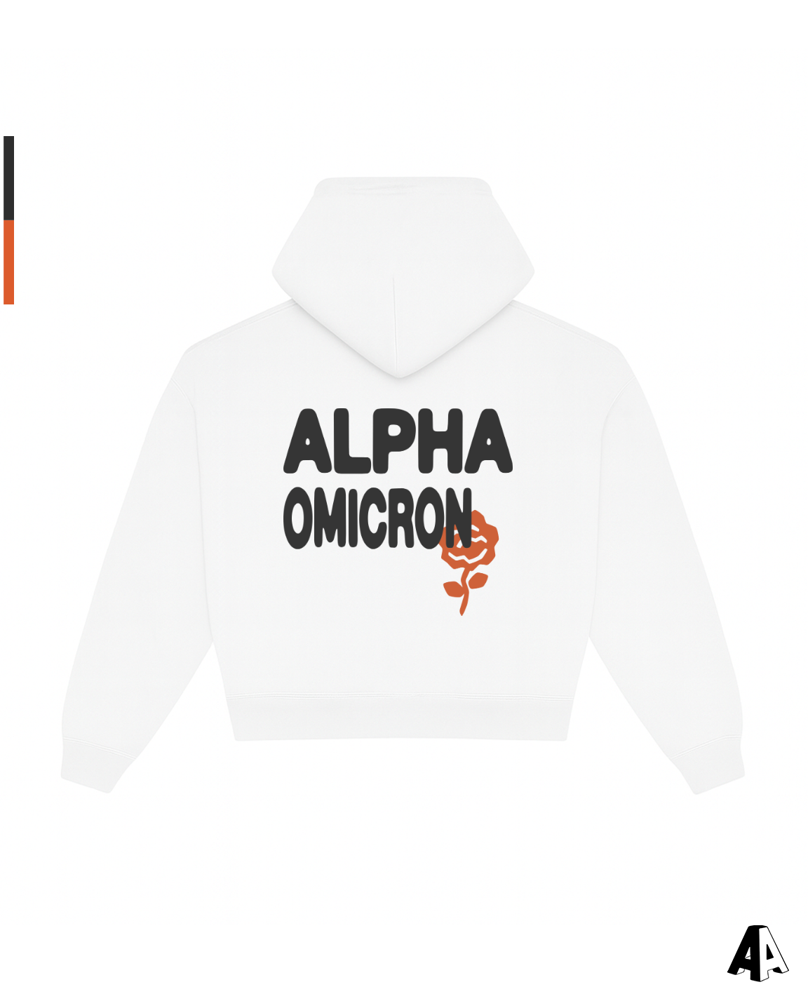 Free Spirit White Hoodie - Alpha Omicron Pi - back