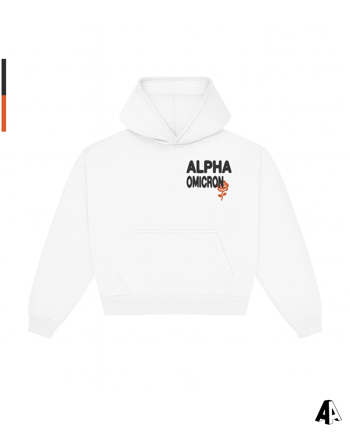 Free Spirit White Hoodie - Alpha Omicron Pi - front