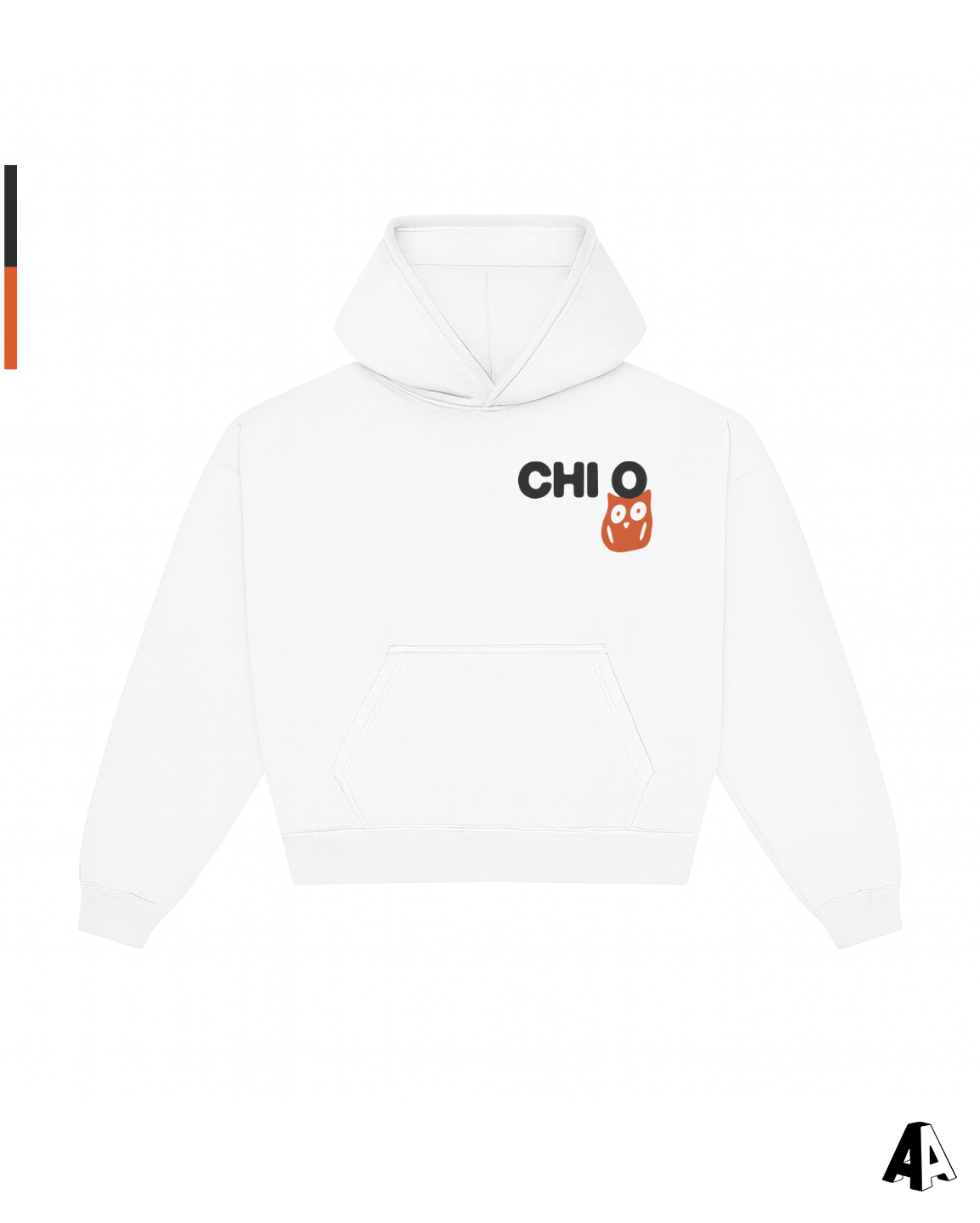 Free Spirit White Hoodie - Chi Omega - front