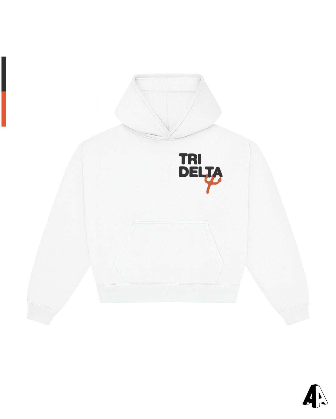 Free Spirit White Hoodie - Delta Delta Delta - front