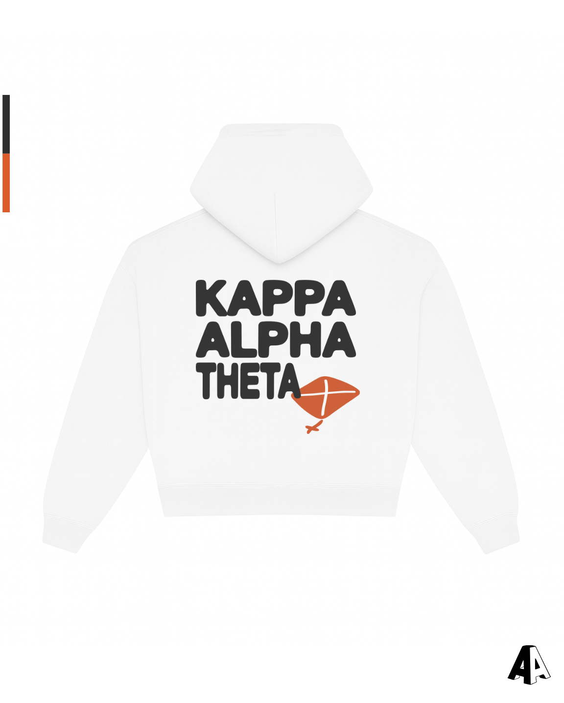 Free Spirit White Hoodie - Kappa Alpha Theta - back