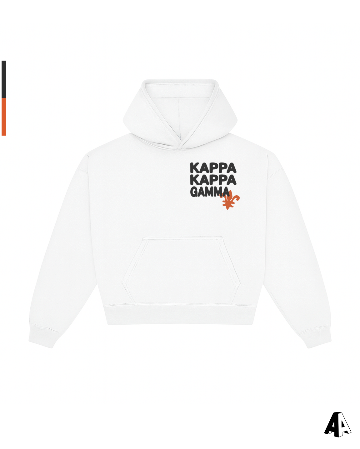 Free Spirit White Hoodie - Kappa Kappa Gamma - front