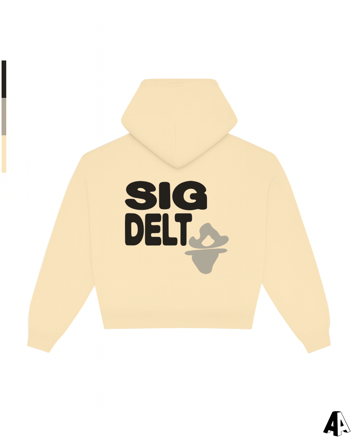 Free Spirit Light Yellow Hoodie - Sigma Delta Tau - back