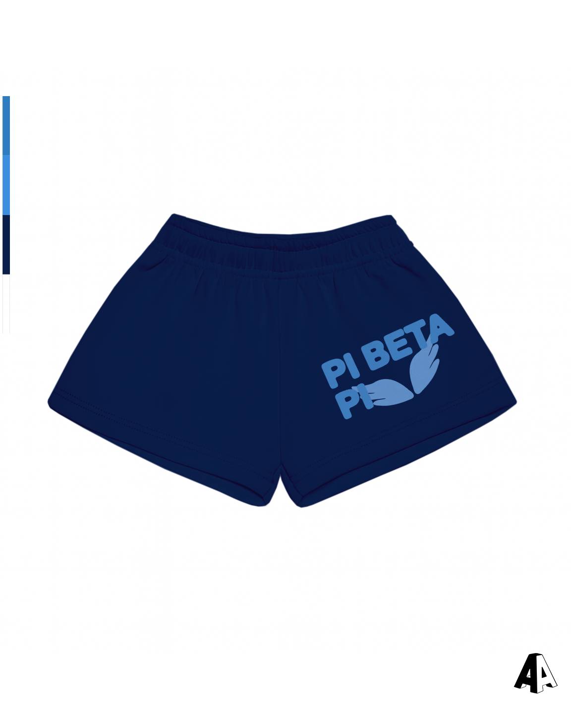 Free Spirit Navy Shorts - Pi Beta Phi - front